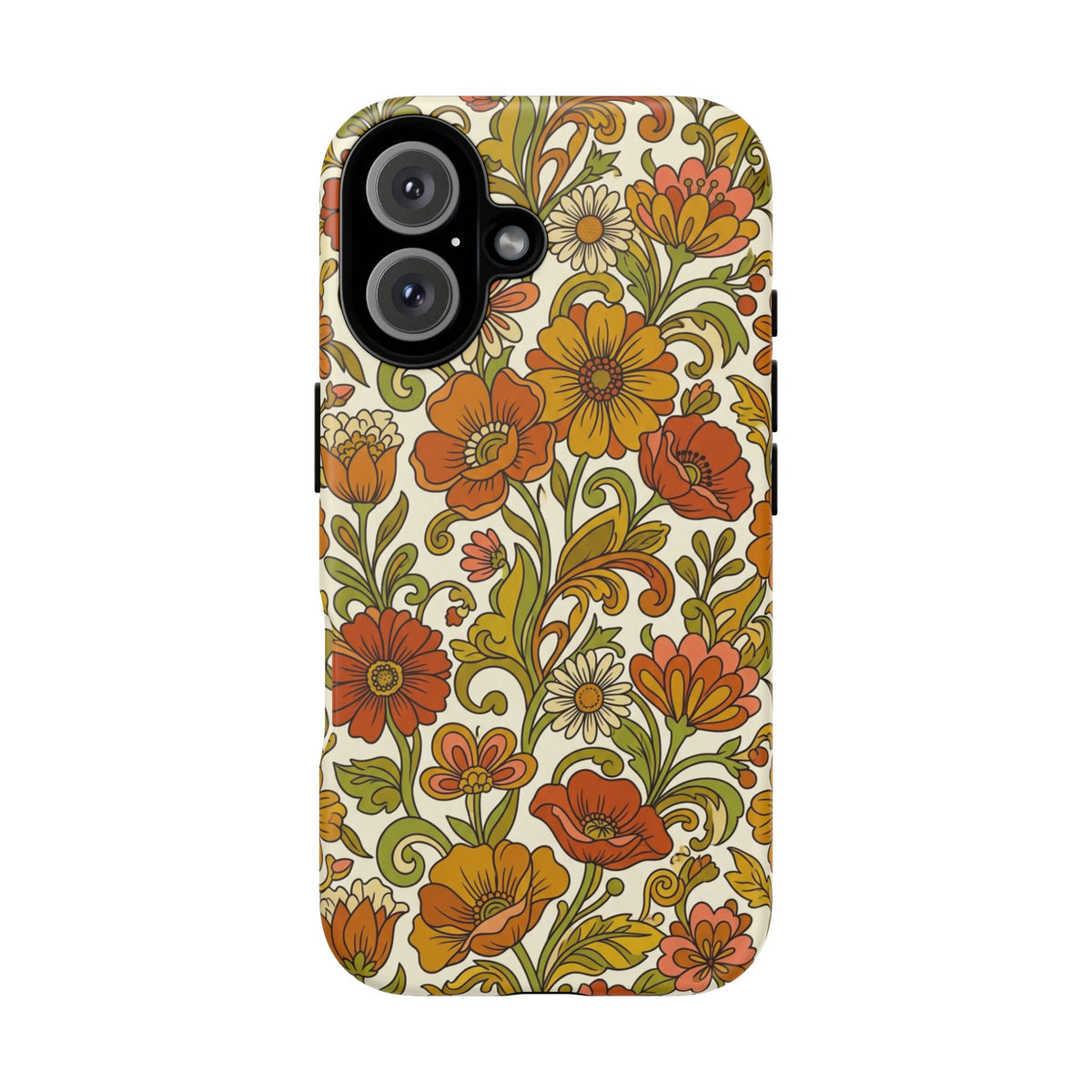 Retro Floral Phone Case -  Vintage Pattern Phone Cover