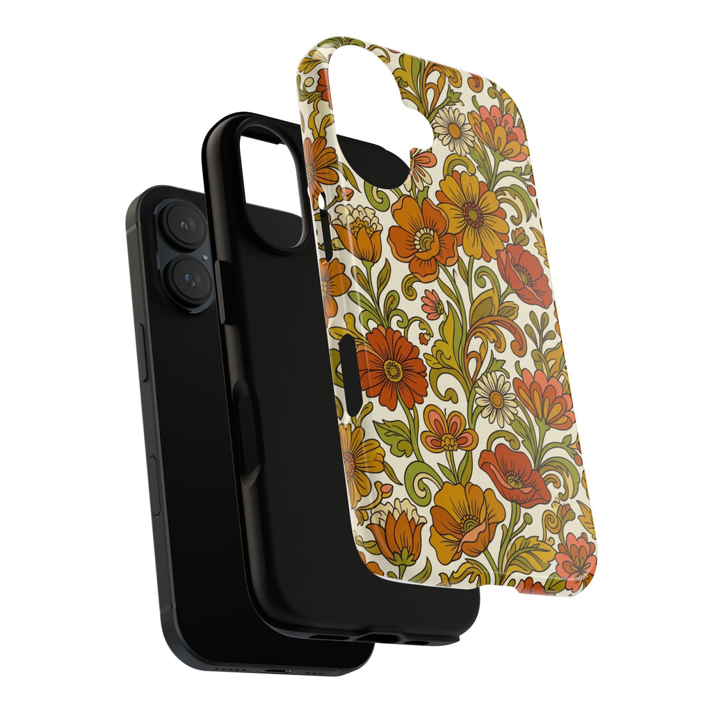 Retro Floral Phone Case -  Vintage Pattern Phone Cover