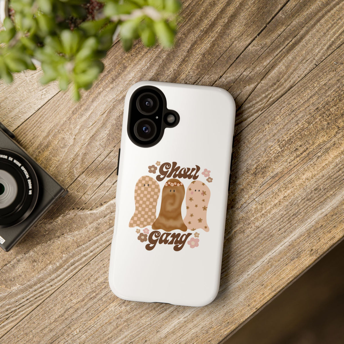 Ghoul Gang Retro Ghost Phone Case — Groovy Halloween