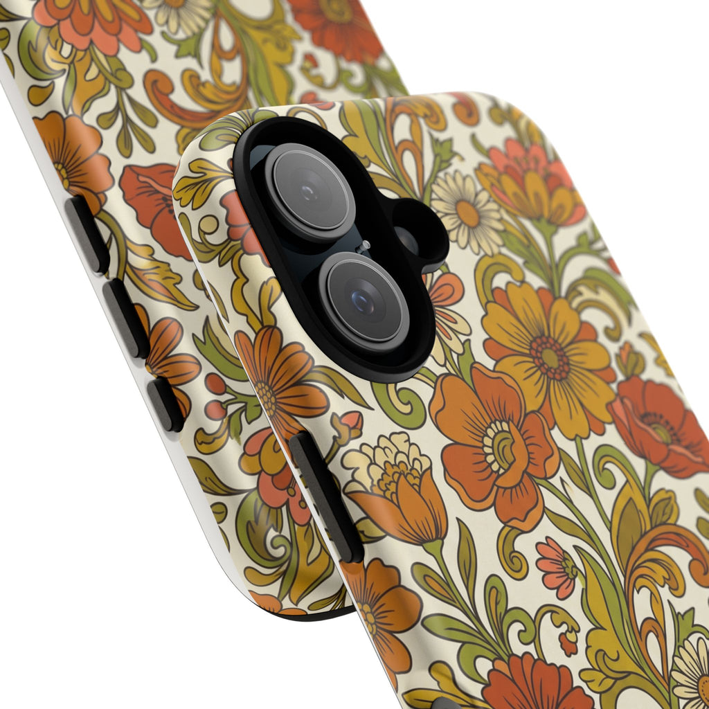 Retro Floral Phone Case -  Vintage Pattern Phone Cover