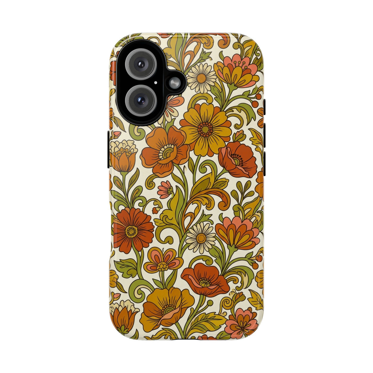 Retro Floral Phone Case -  Vintage Pattern Phone Cover
