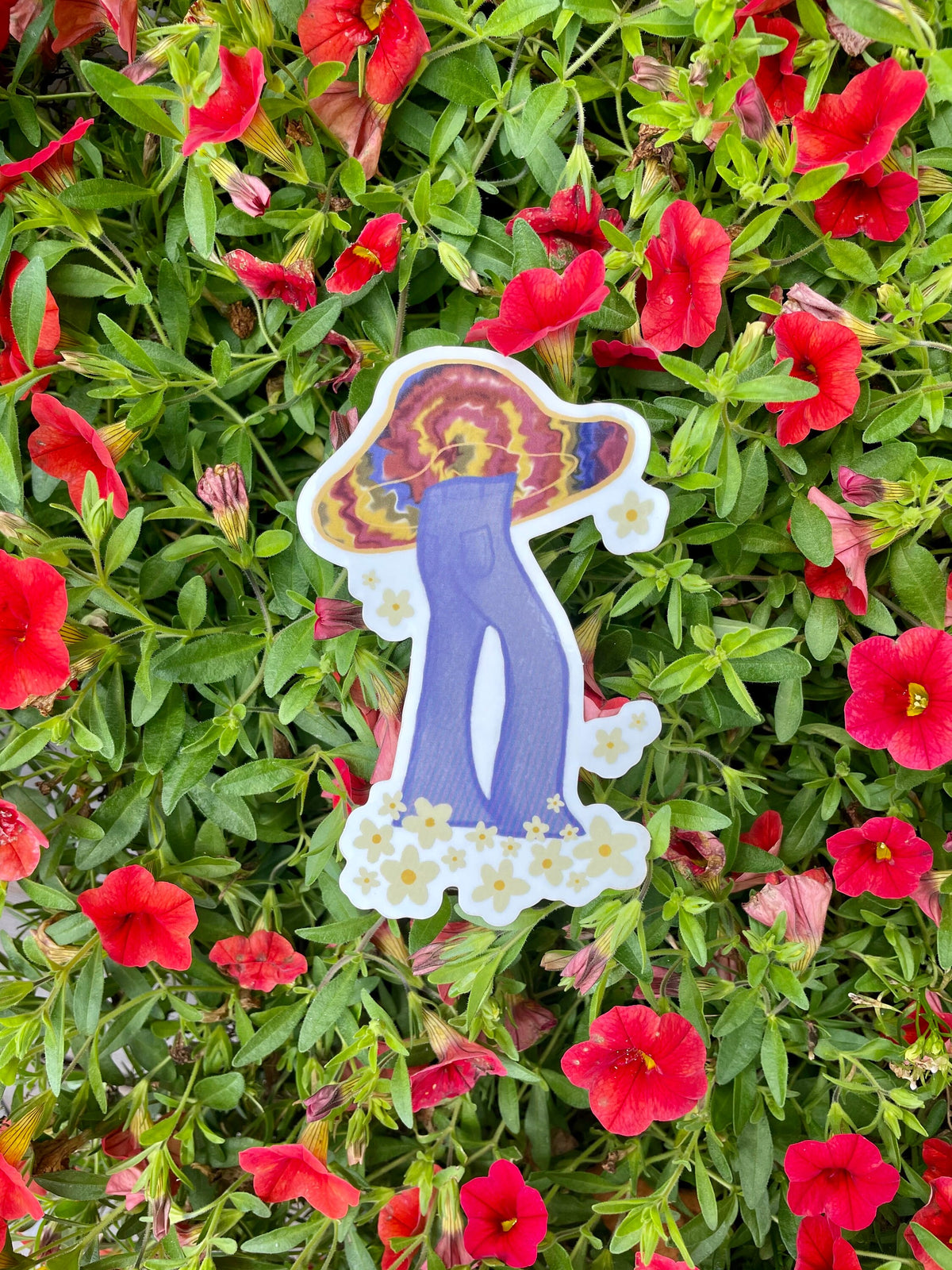 Groovy Stickers, Mushroom Sticker, Retro Groovy Stickers, Retro Decals, Laptop, Journal Sticker, Hippie Stickers, Tie-dye Stickers