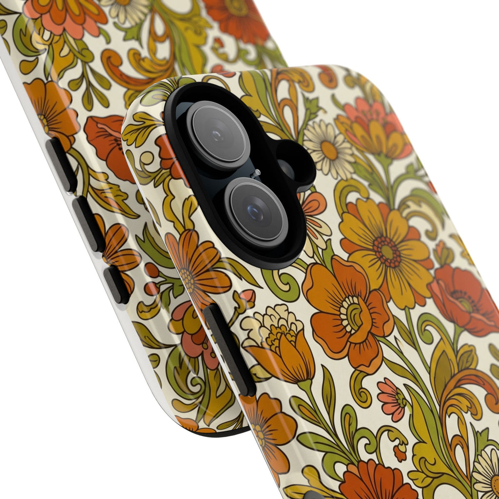 Retro Floral Phone Case -  Vintage Pattern Phone Cover