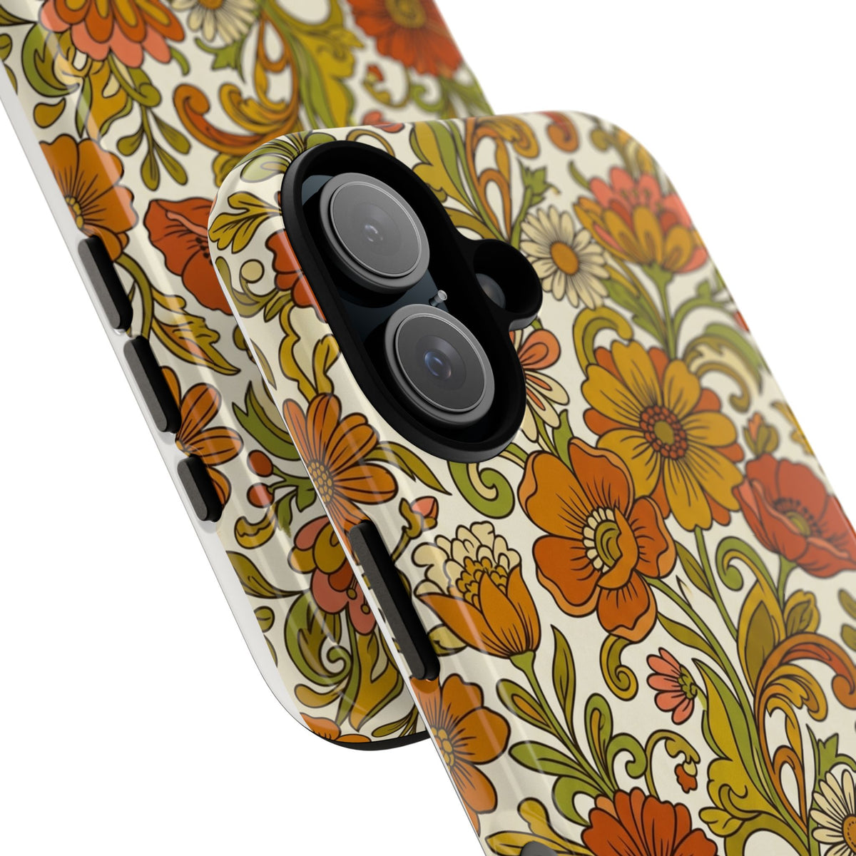 Retro Floral Phone Case -  Vintage Pattern Phone Cover