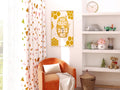 Bee Groovy Print, Honeycomb Bumblebee Art (Digital Download)