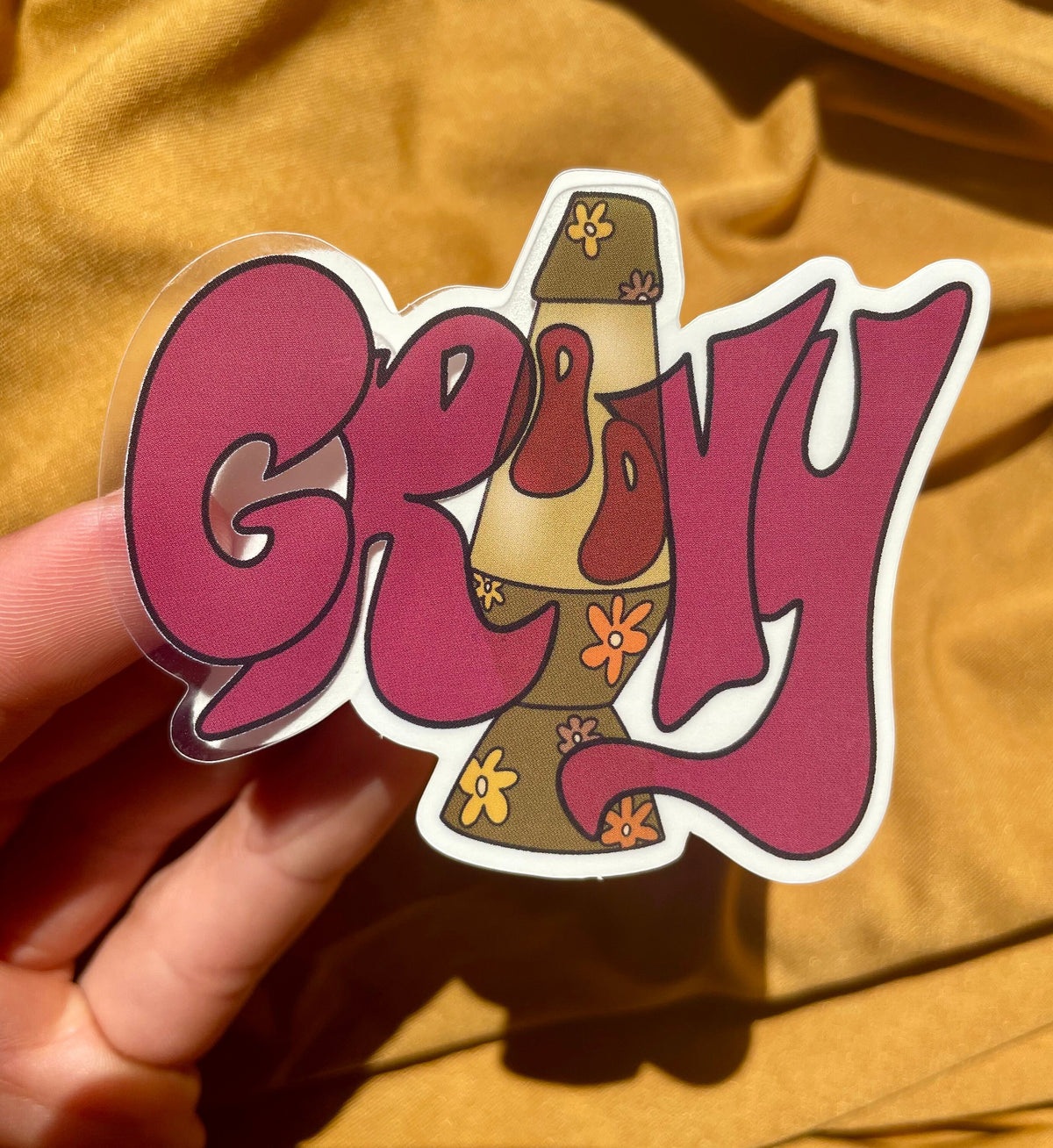Lava Lamp Sticker, Retro Groovy Stickers, Retro Decals, Laptop, Journal Sticker, Hippie Stickers, 70’s stickers, Lava Lamp Decal