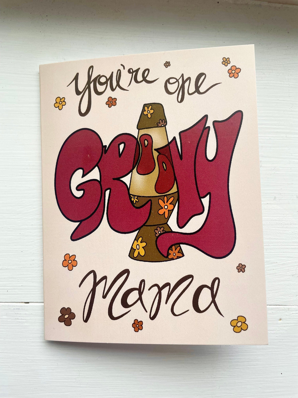 Groovy Mama Mother's Day Card, Retro Style
