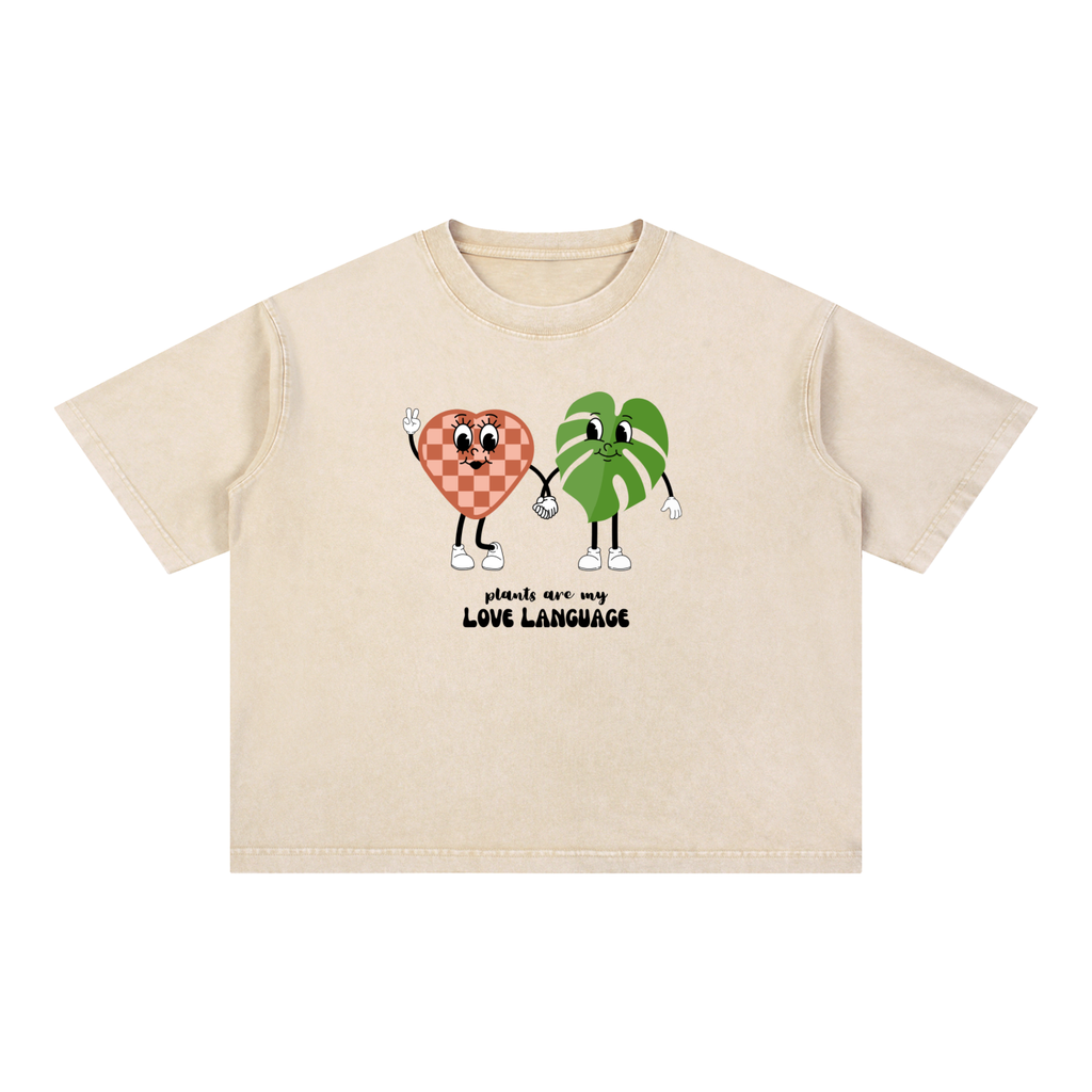 Mineral Wash Boxy Cotton T-Shirt