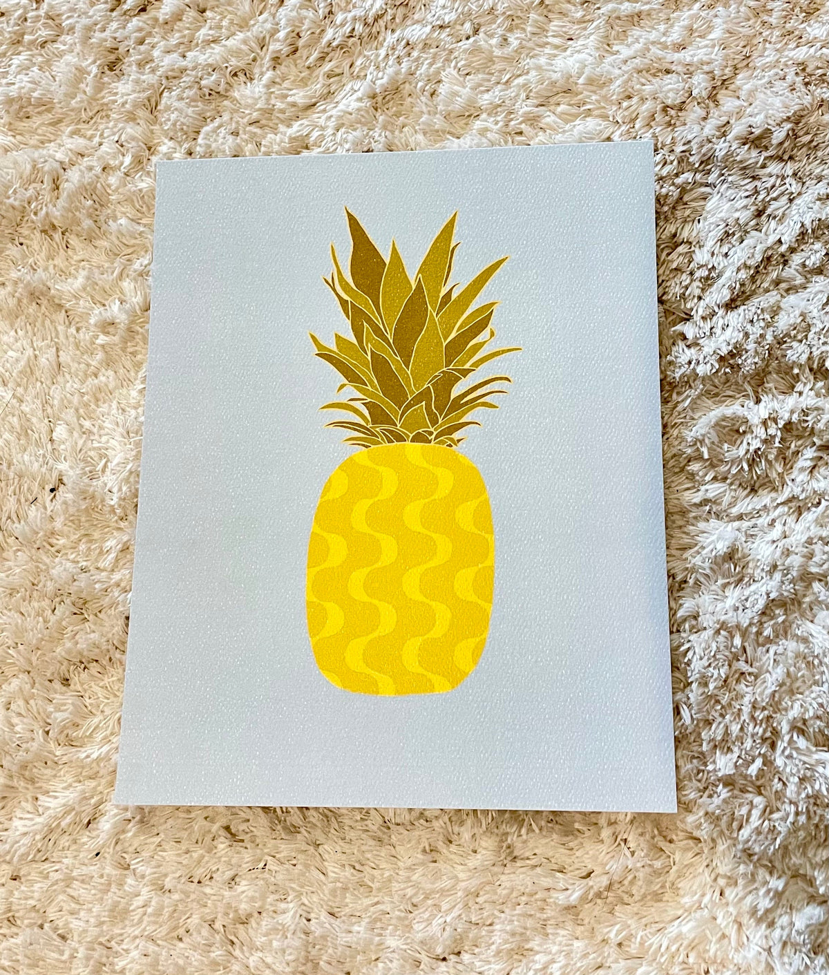 Retro Pineapple art print, fruit art print, pineapple wall decor, pineapple art print, bedroom art print, fruit art print, retro art print