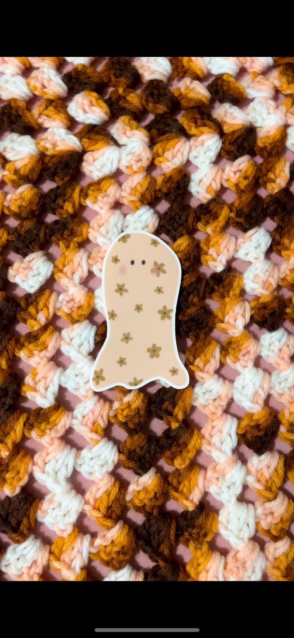 Boho Groovy Ghoul Stickers, Halloween Waterproof Glossy Sticker