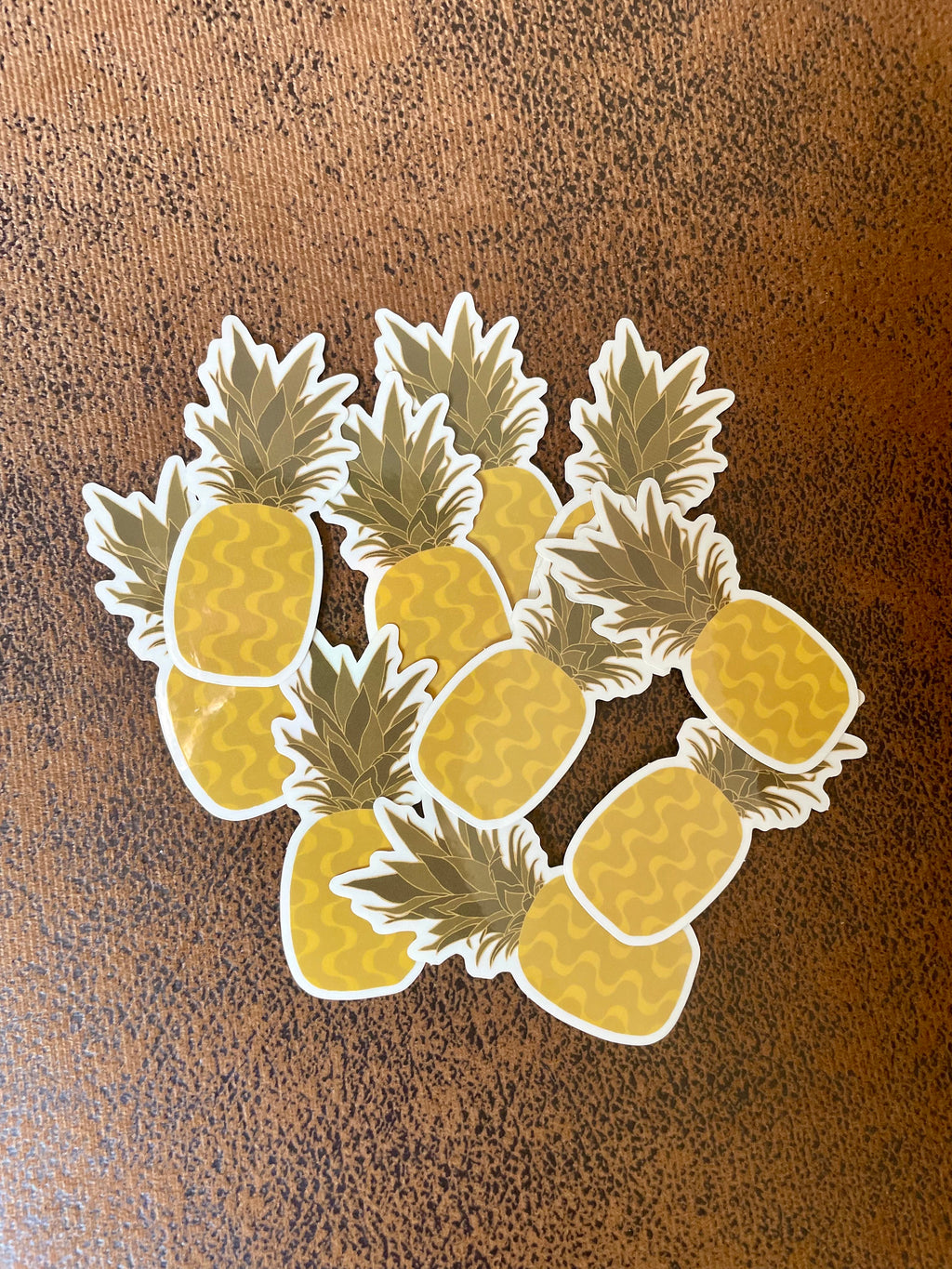 Pineapple Stickers, Tropical Sticker, Summer Fruit Sticker, Retro Groovy Stickers, Retro Decals, Laptop, Journal Sticker, Fruit Stickers