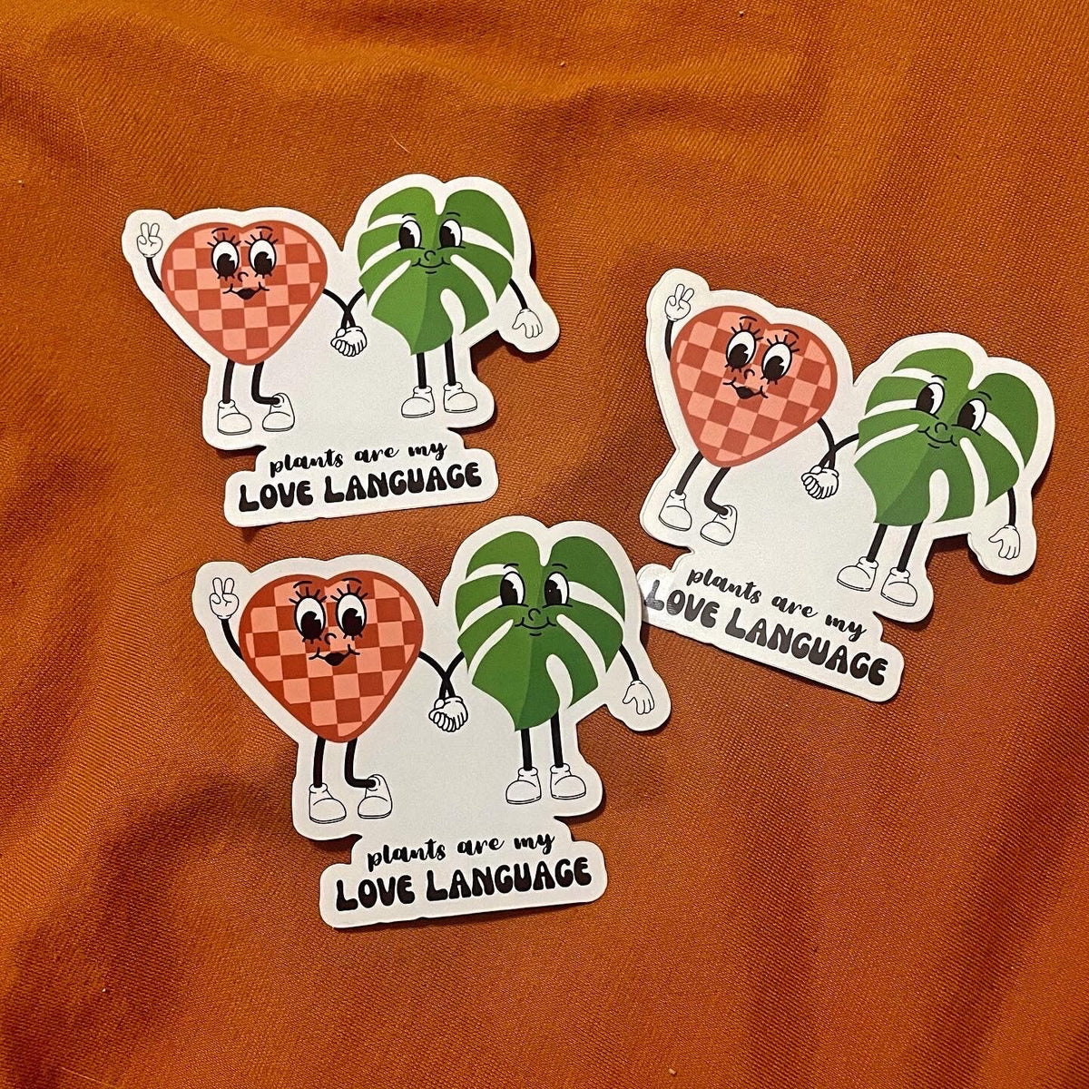 Retro Plant Lover Sticker, Waterproof Glossy Vinyl